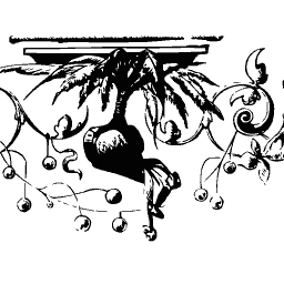 Heart hanging from a bracket