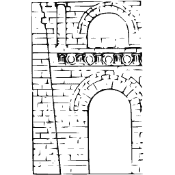 Arched wall opening