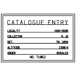 Specimen label 03