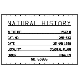 Specimen label 05