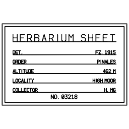 Specimen label 09