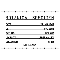 Specimen label 10