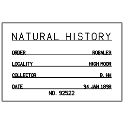 Specimen label 11