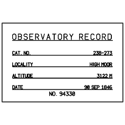 Specimen label 20