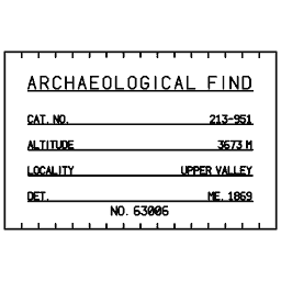 Specimen label 22