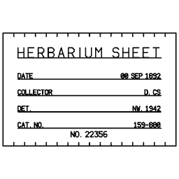Specimen label 23