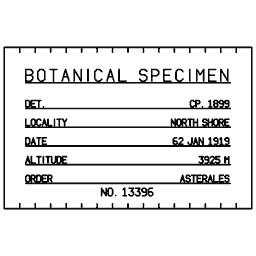 Specimen label 28