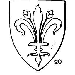 Fleur-de-lys shield 02