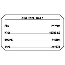 Aircraft identification plate 06