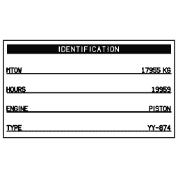 Aircraft identification plate 07
