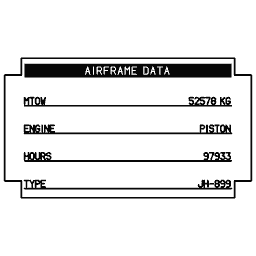 Aircraft identification plate 10