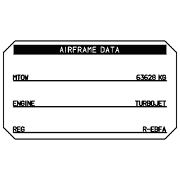 Aircraft identification plate 12