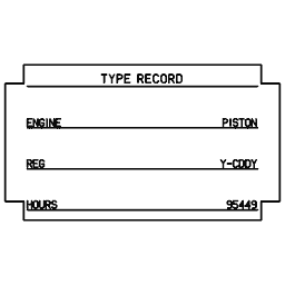 Aircraft identification plate 14