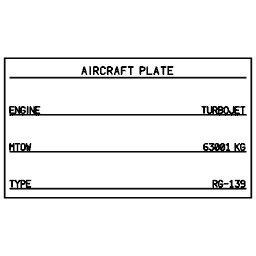 Aircraft identification plate 17