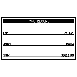 Aircraft identification plate 24