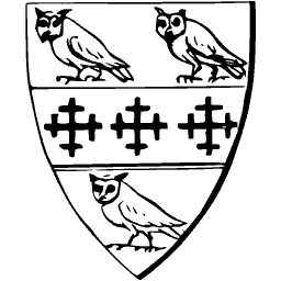 Owls and crosses shield