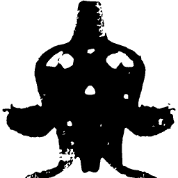 Owl-faced winged blot