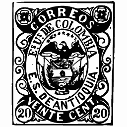 Condor over the arms in a scrolled frame