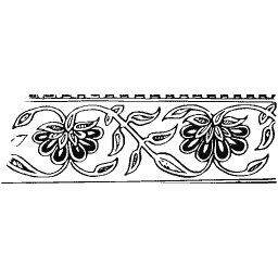 Running flower frieze