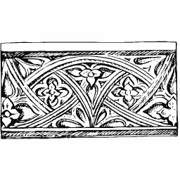 Gothic tracery frieze