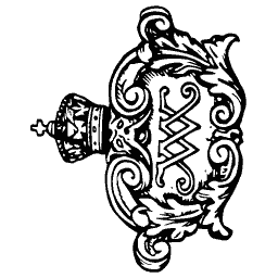 Crowned merchant mark cartouche