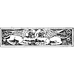 Narrow frieze with griffins