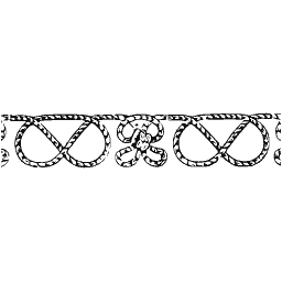 Rope knot border