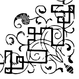 Fret and foliage corner