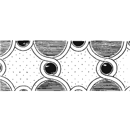 Shaded overlapping circle band