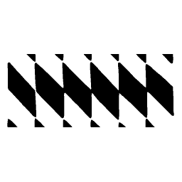Diagonal bar stripe