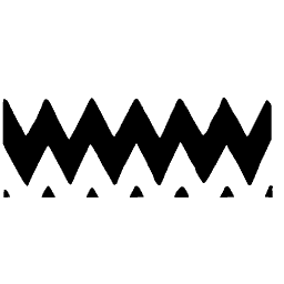 Zigzag band with triangles