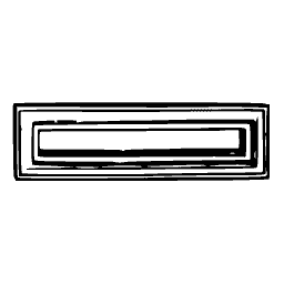Long double-ruled frame