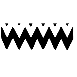 Zigzag band under triangles
