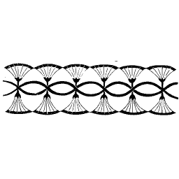 Fan and arc border strip