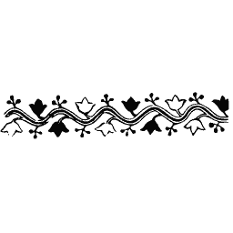 Trailing vine border strip