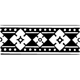 Lozenge and dot border