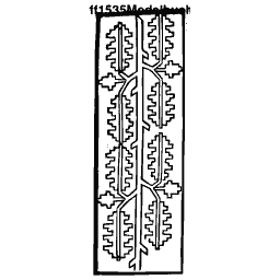 Stepped fret border column