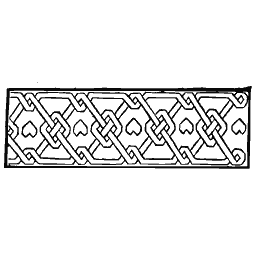Plaited knot border column