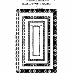 Patterned rectangular border