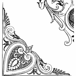 Scrolled corner fill