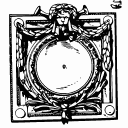 Masked cartouche frame