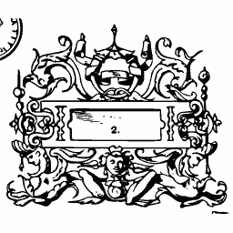 Grotesque cartouche panel