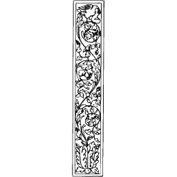 Foliate pilaster strip 05