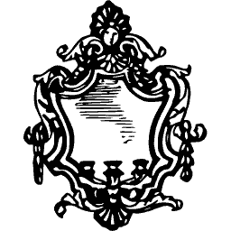 Scrolled shield cartouche 01