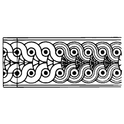 Scale border strip