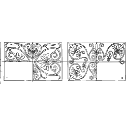 Foliate panel border