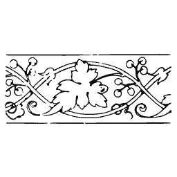 Vine border strip