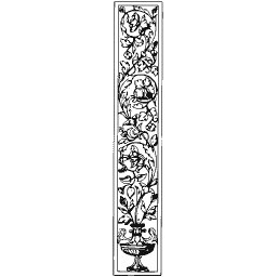 Foliate pilaster strip 13