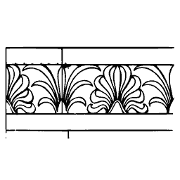Palmette frieze border 02