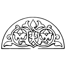 Foliate arch spandrel